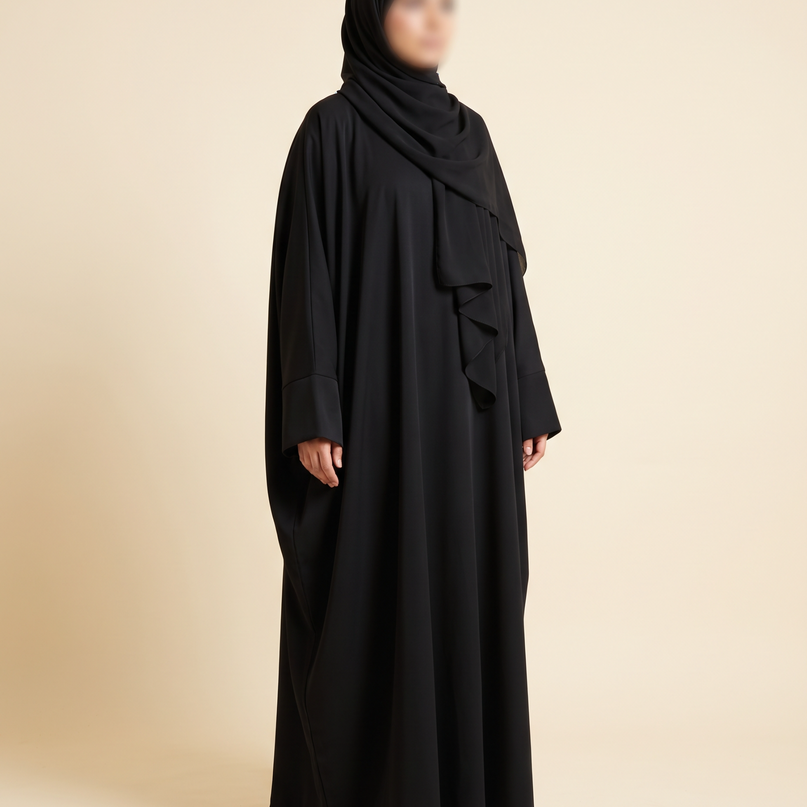 The Silk Shoulder Abaya — عباية الكتف الحرير