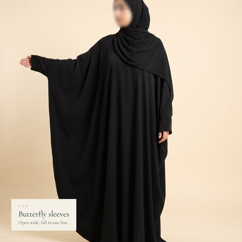 The Silk Shoulder Abaya — عباية الكتف الحرير