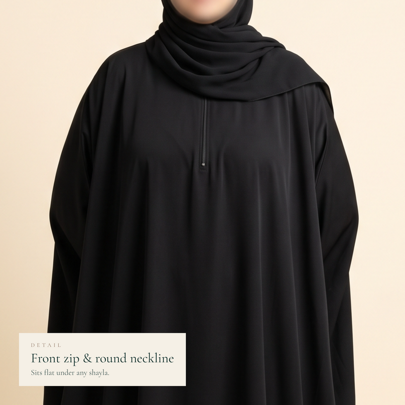 The Silk Shoulder Abaya — عباية الكتف الحرير