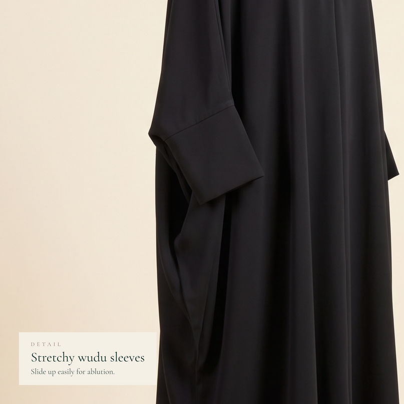 The Silk Shoulder Abaya — عباية الكتف الحرير