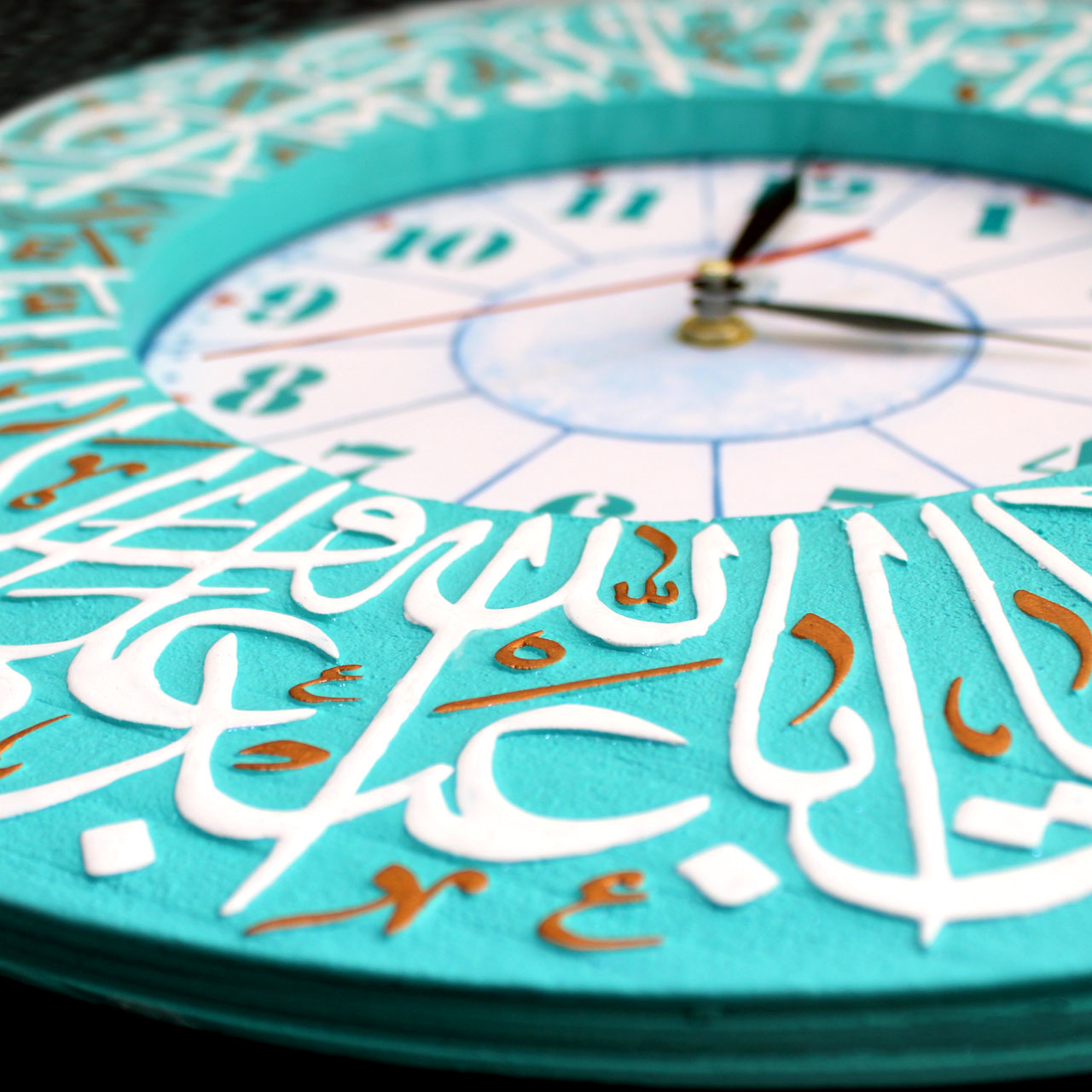 Inscription Clock Solution Inscription Clock Panel Frame With Relief Design Of Ziyarat Imam Hussa ...