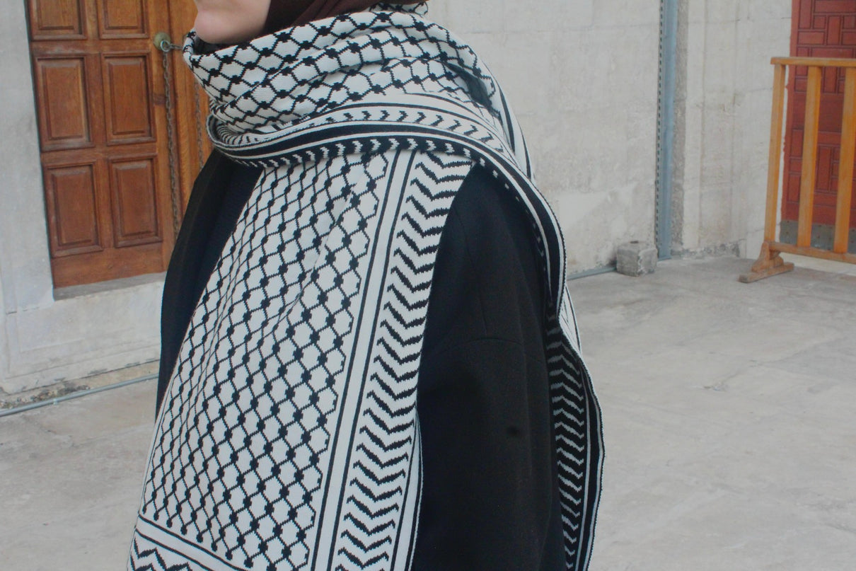 Palestine keffiyeh Patterned knitted Winter Neck Scarf