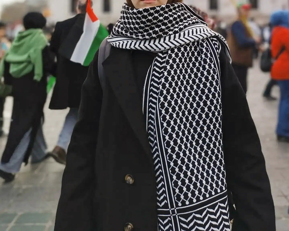 Palestine keffiyeh Patterned knitted Winter Neck Scarf